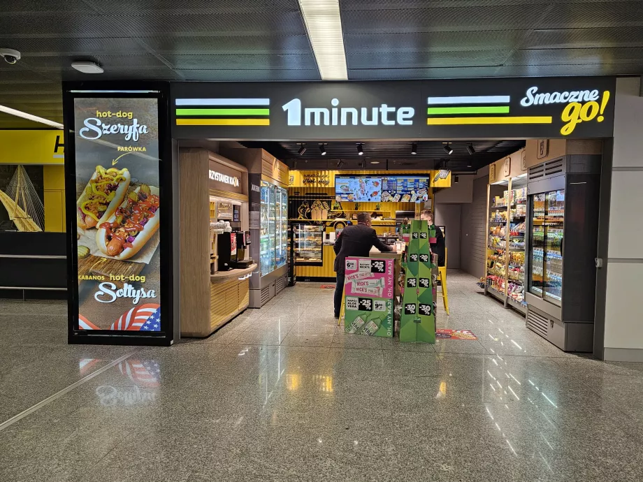 Minimarket nella sala arrivi