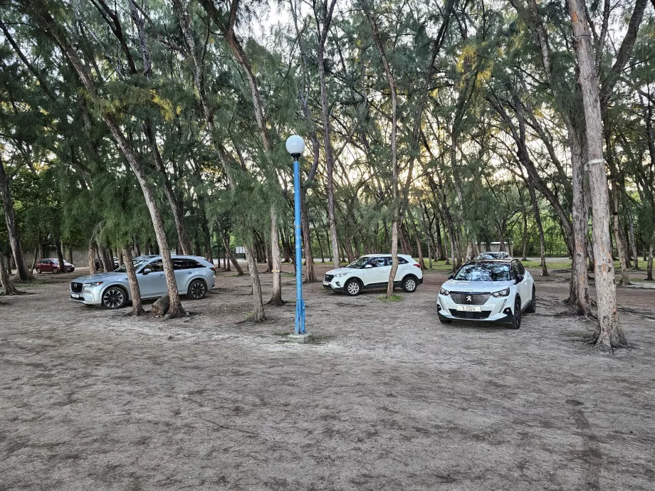 Parcheggio della spiaggia di Mon Choisy