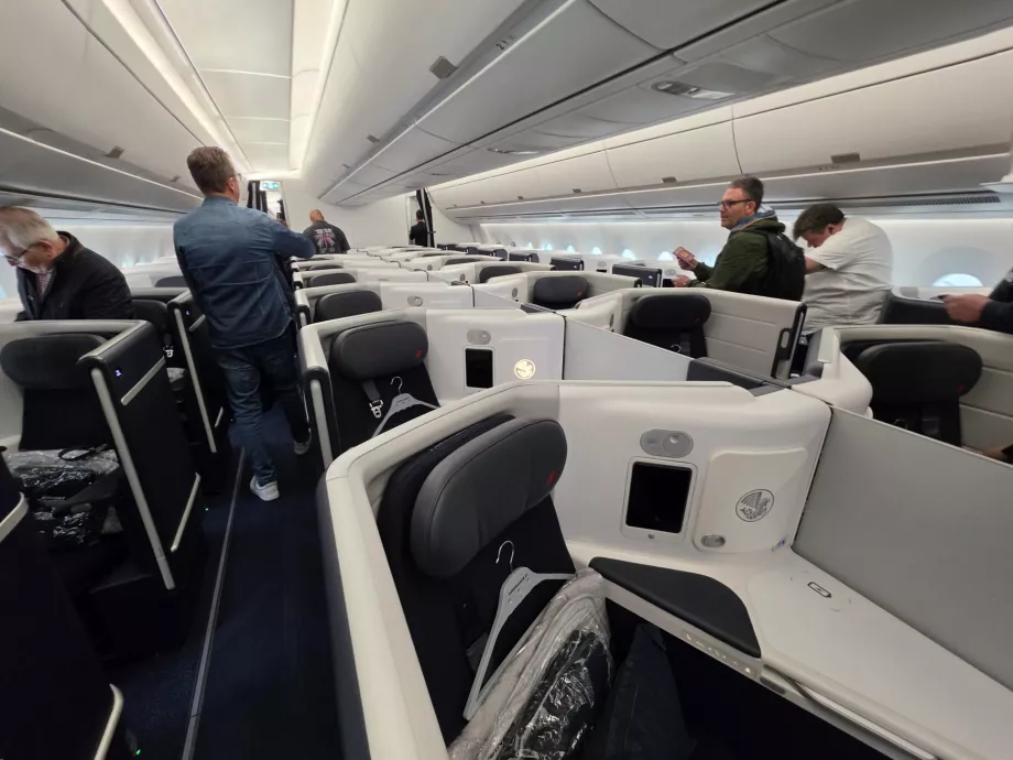 Una prima occhiata alla nuova business class