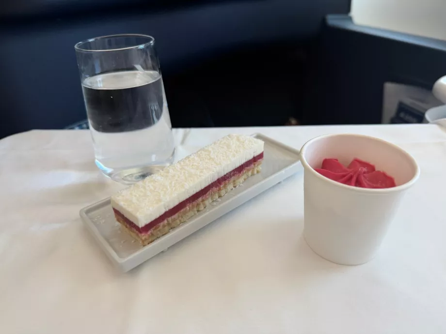 Pranzo, opzione 2: dessert al lampone e cocco