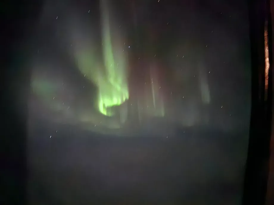 Aurora boreale in volo