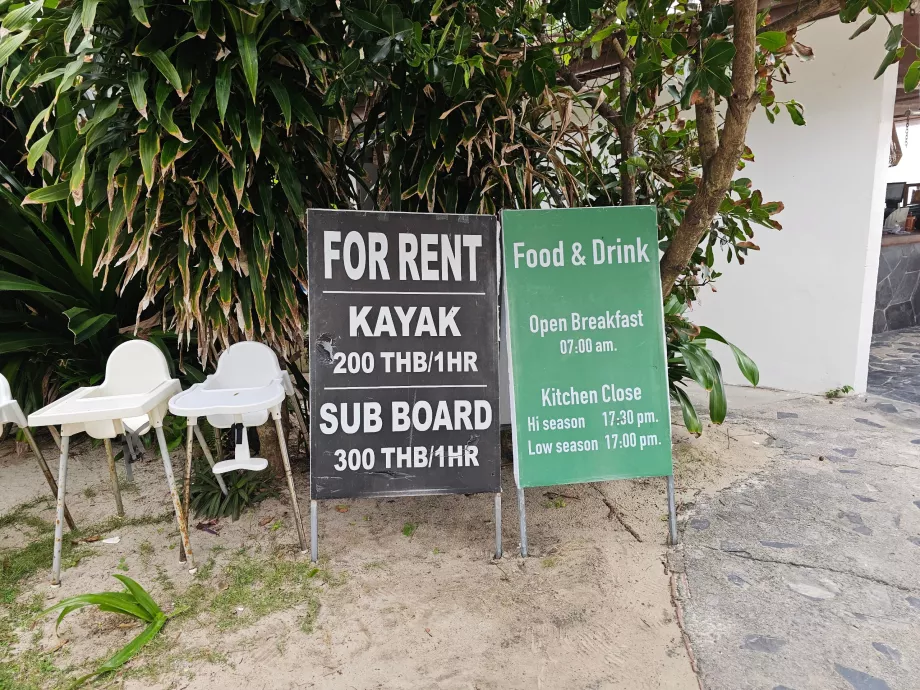 Spiaggia d'argento, sport acquatici