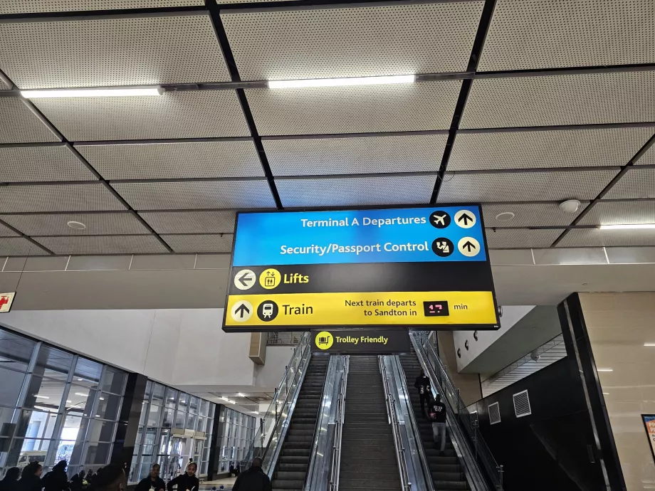 La strada per il treno