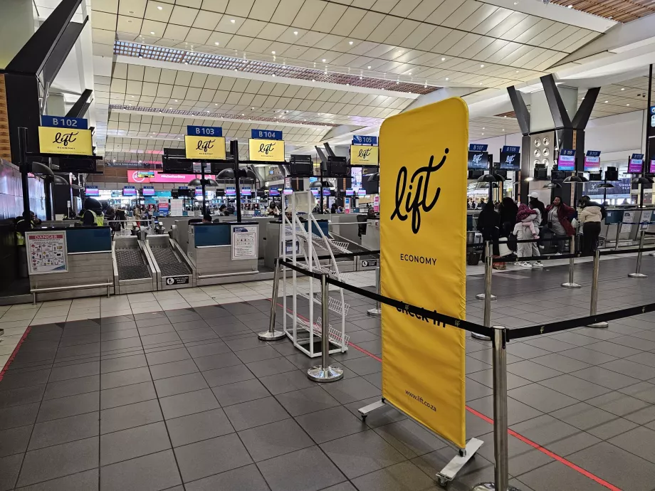 Check-in con l'ascensore