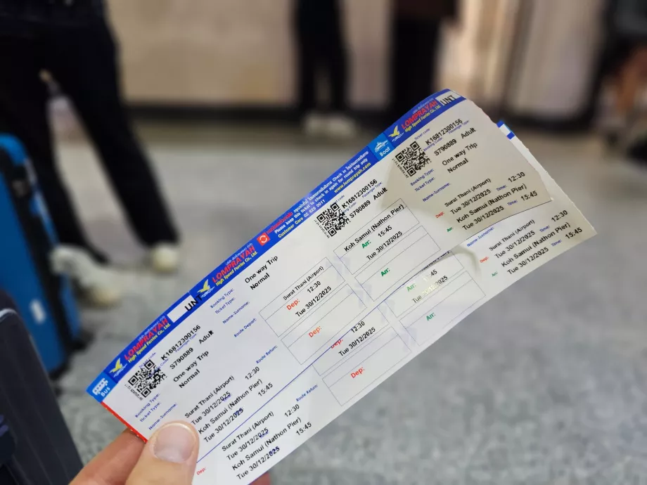 Biglietto per Koh Samui