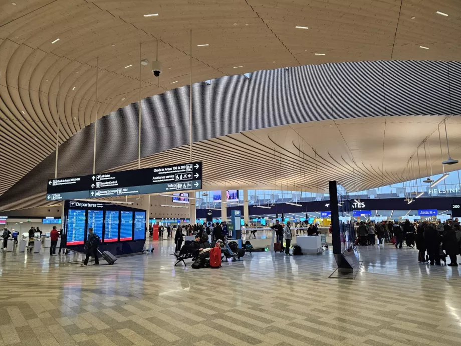 Sala partenze, aeroporto di Helsinki