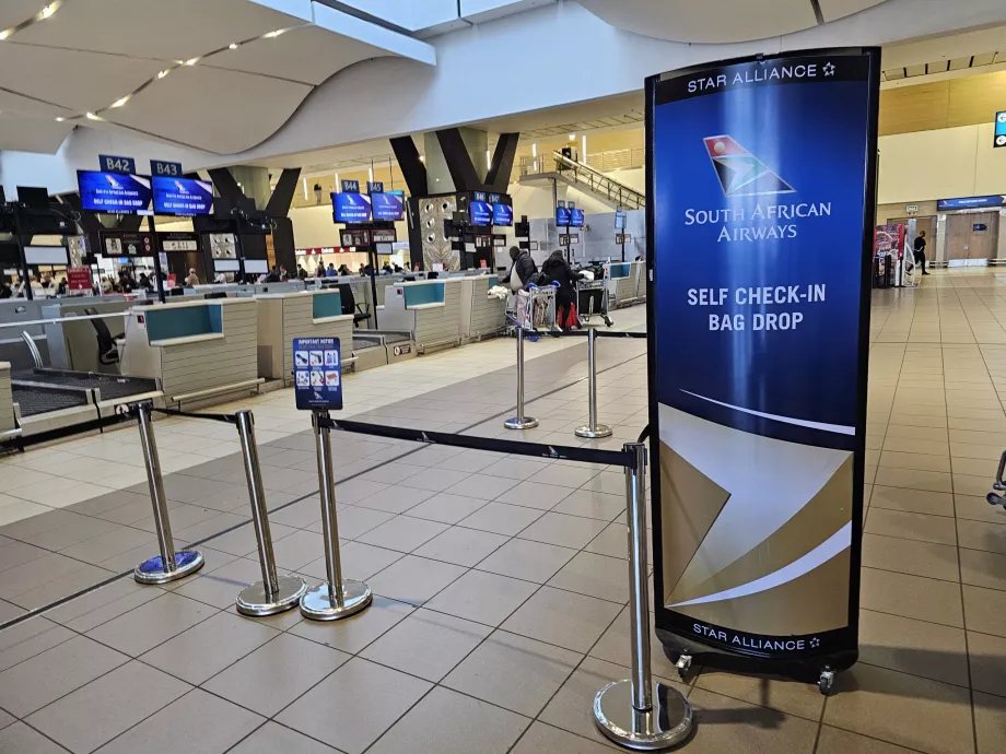 Check-in in Sudafrica