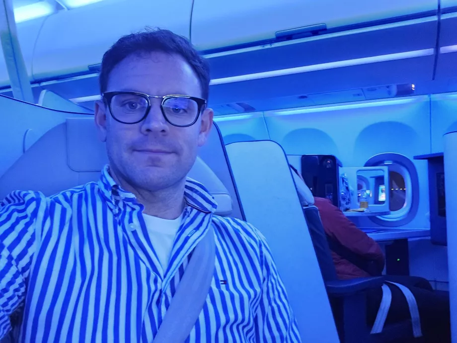 Io nella nuova business class di ITA Airways