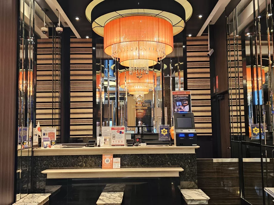 Reception dell'hotel