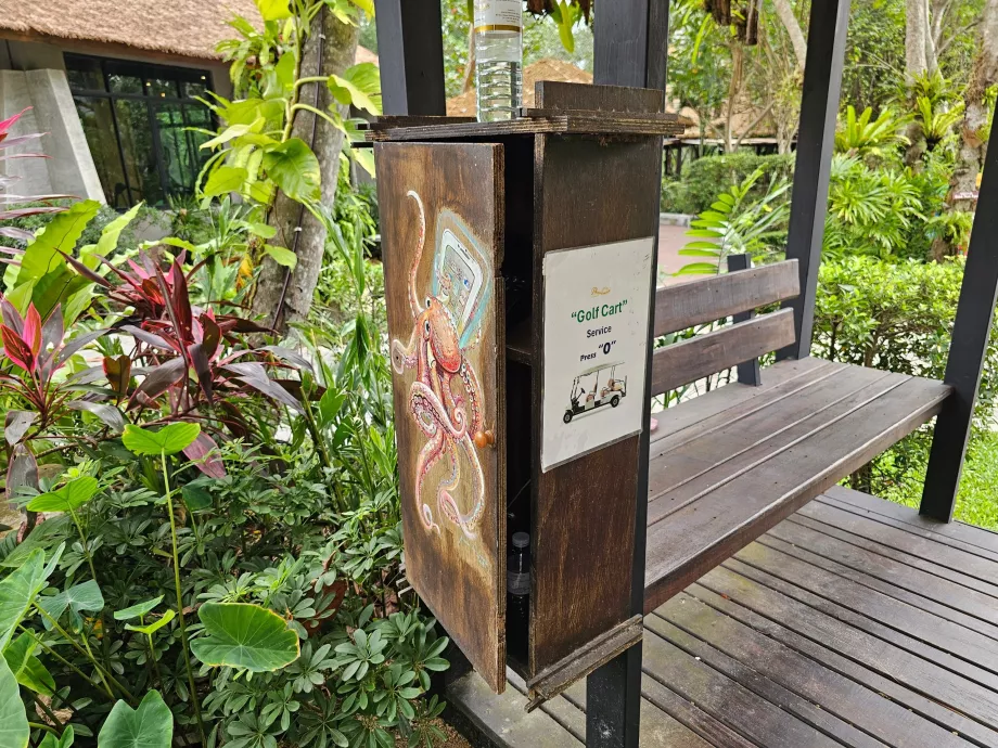 Telefono per chiamare il golf cart