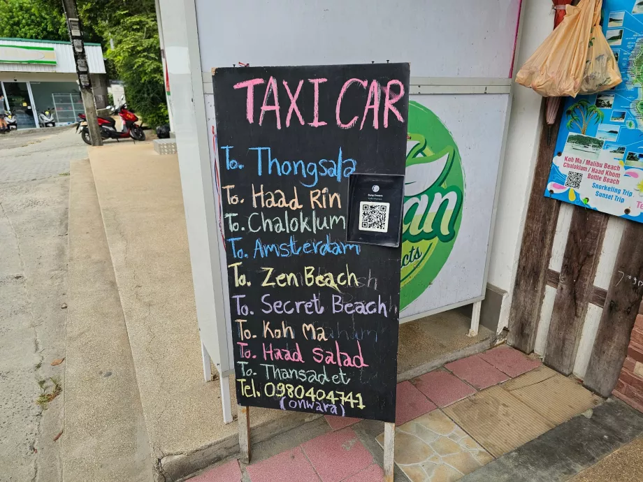 Taxi nel villaggio di Panburi