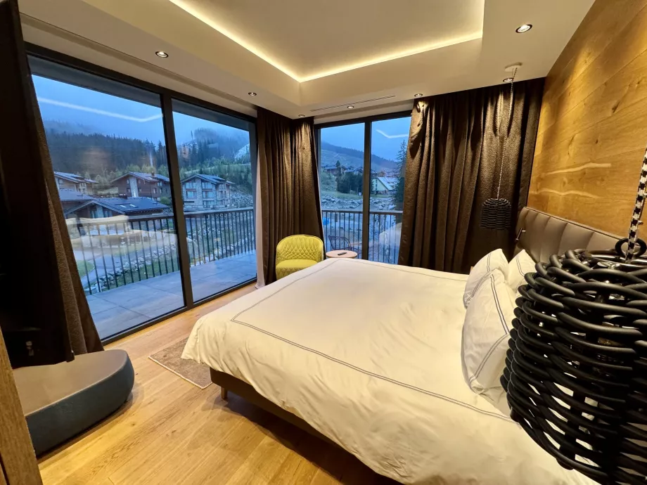 Camera da letto con vista panoramica