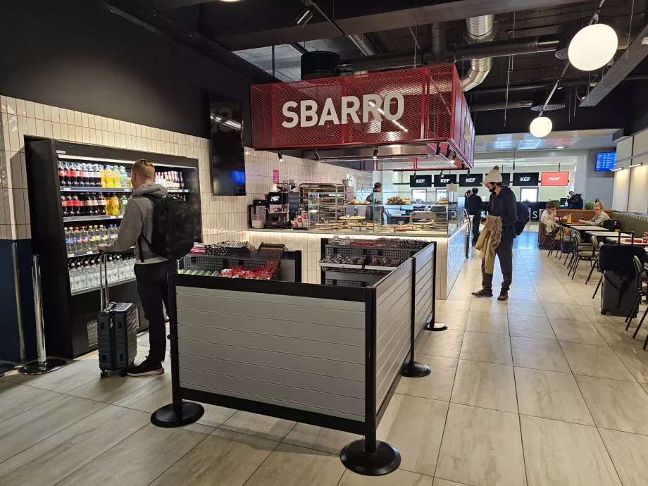 Ristorante Sbarro, parte non Schengen