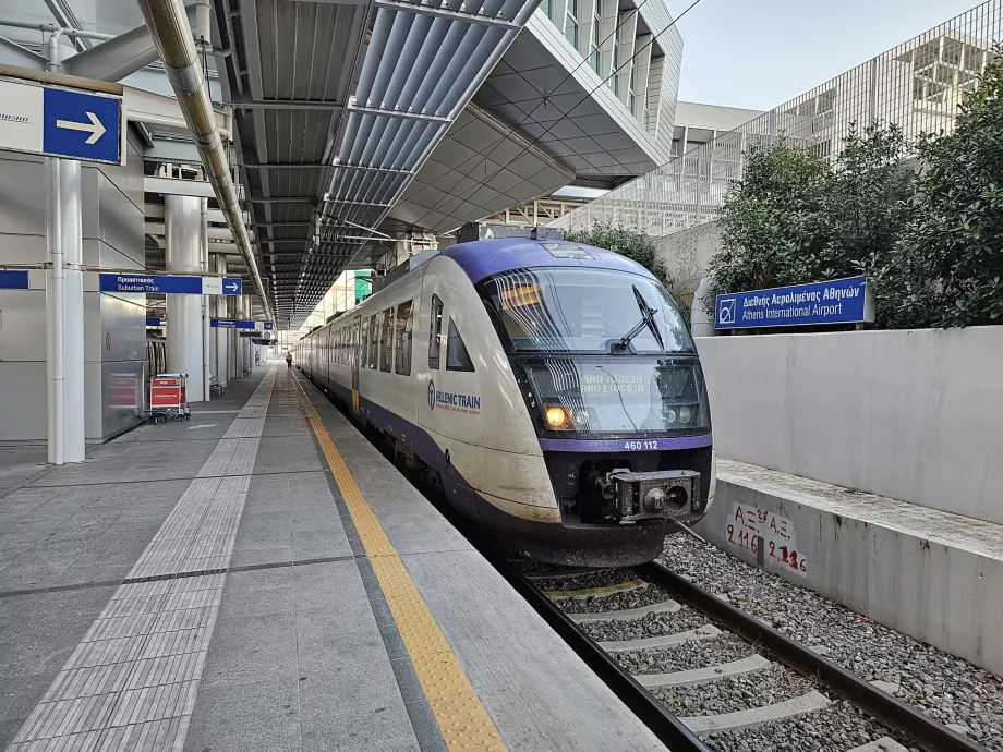 Treno suburbano, aeroporto ATH