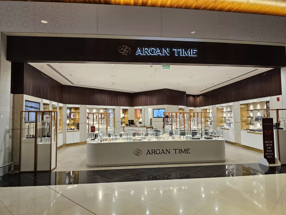 Gioielli e orologi, zona di transito