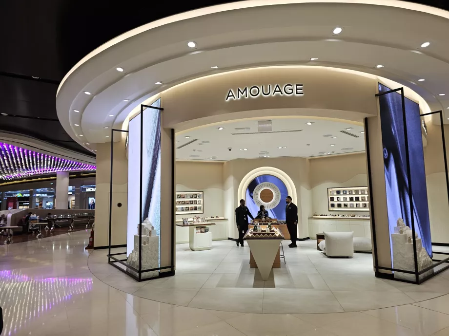 Negozio di cosmetici, zona di transito