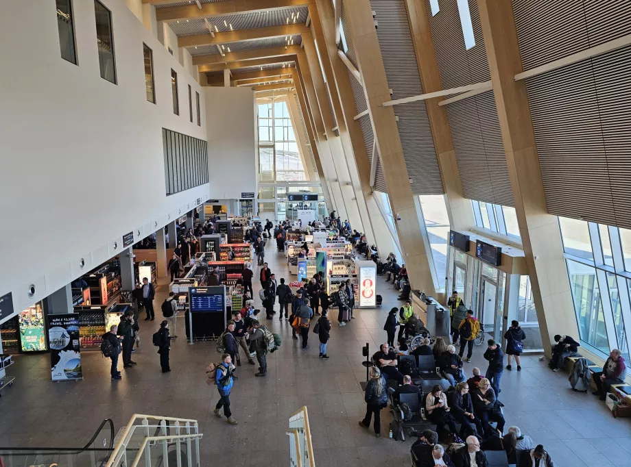 Zona di transito dell'aeroporto di Nuuk
