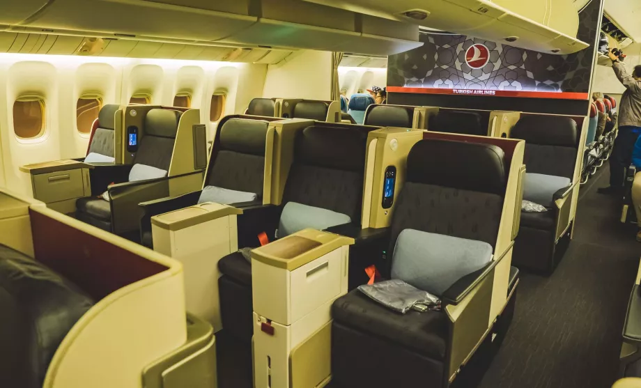 Classe business con Turkish Airlines