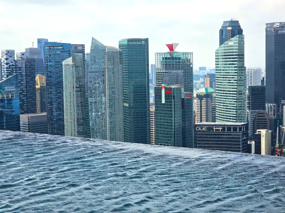 Piscina a sfioro a Marina Bay Sands