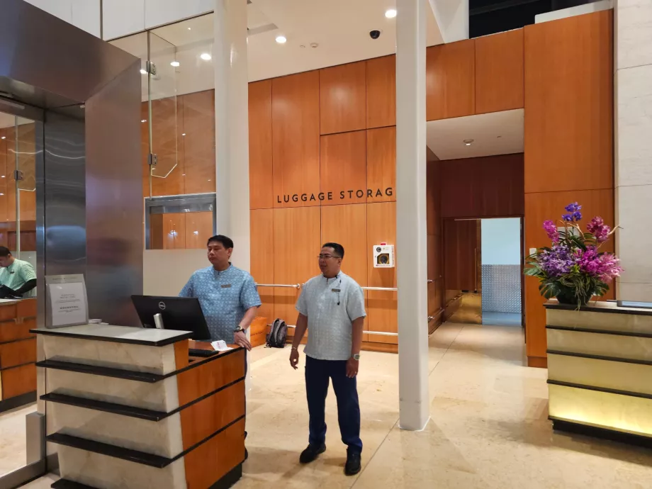 Deposito bagagli per gli ospiti