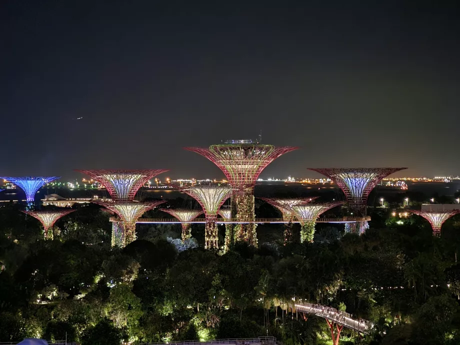 Vista notturna dalla camera