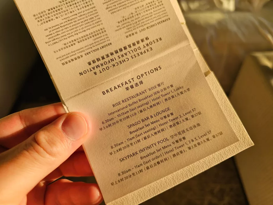 Opzioni per la colazione