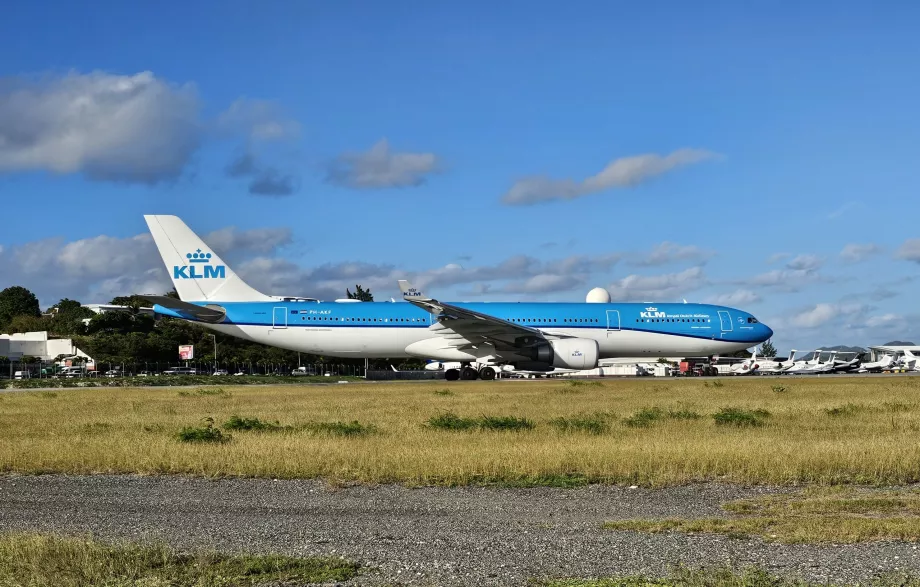 KLM all'aeroporto di Sint Maarten, SXM