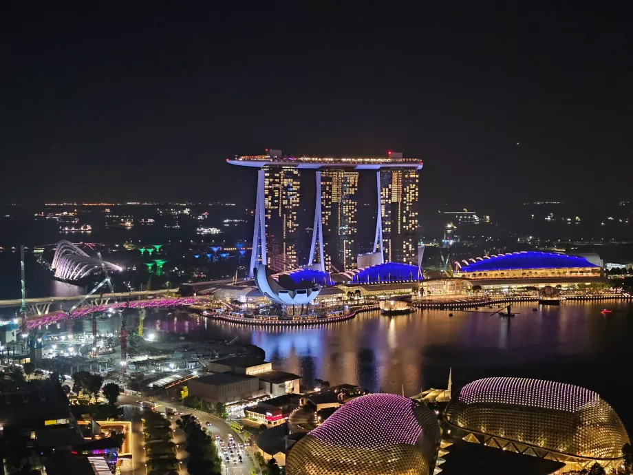 Vista notturna dalla camera