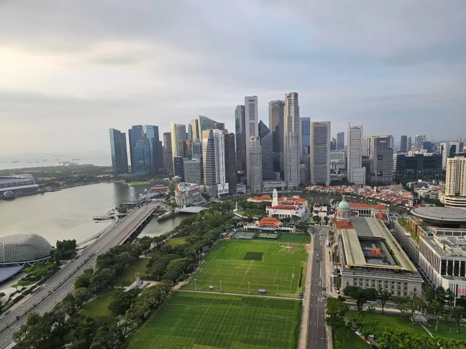 Vista sul centro città dalla camera