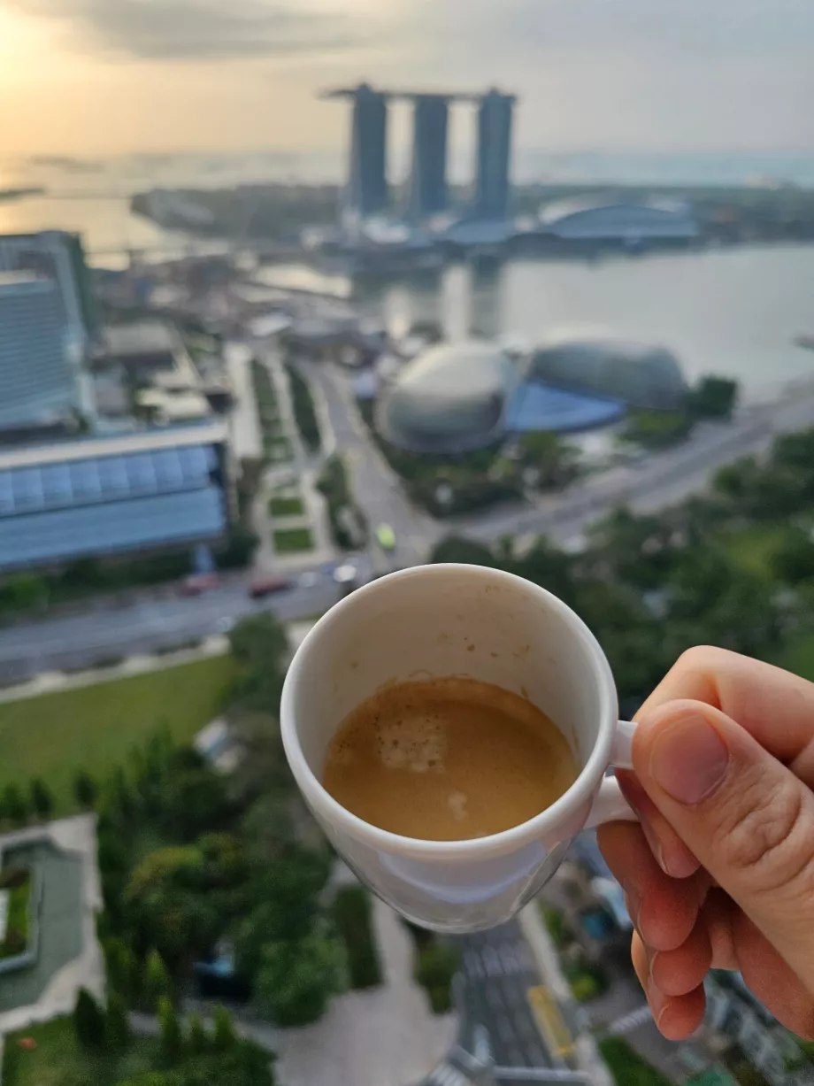 Caffè mattutino con vista