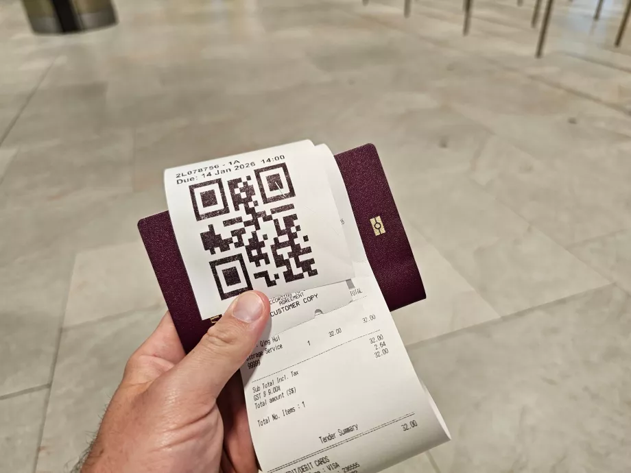 Codice QR per il ritiro del bagaglio dal deposito bagagli