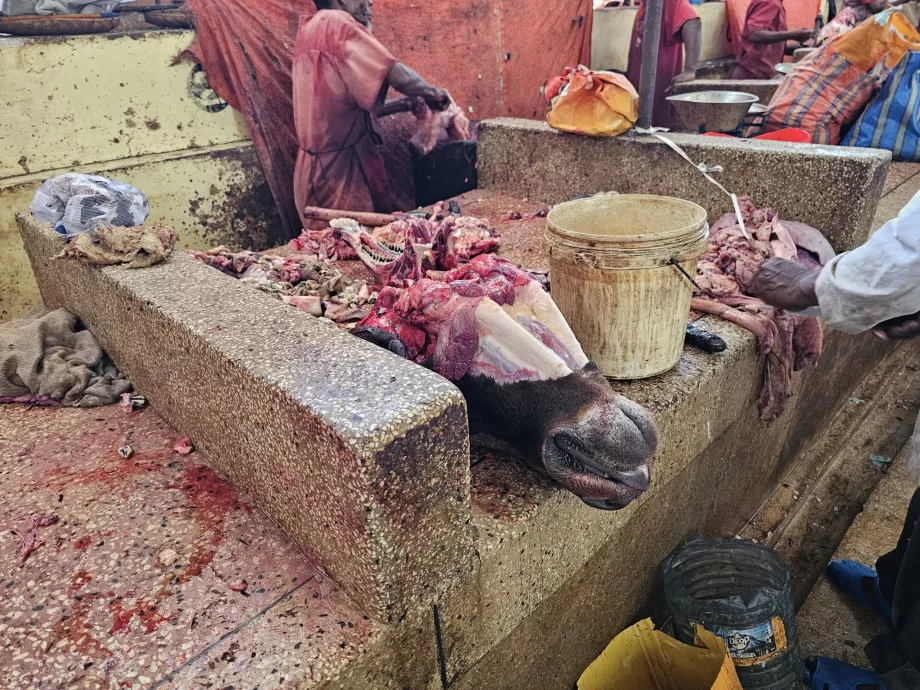 Mercato della carne nell'edificio del mercato centrale