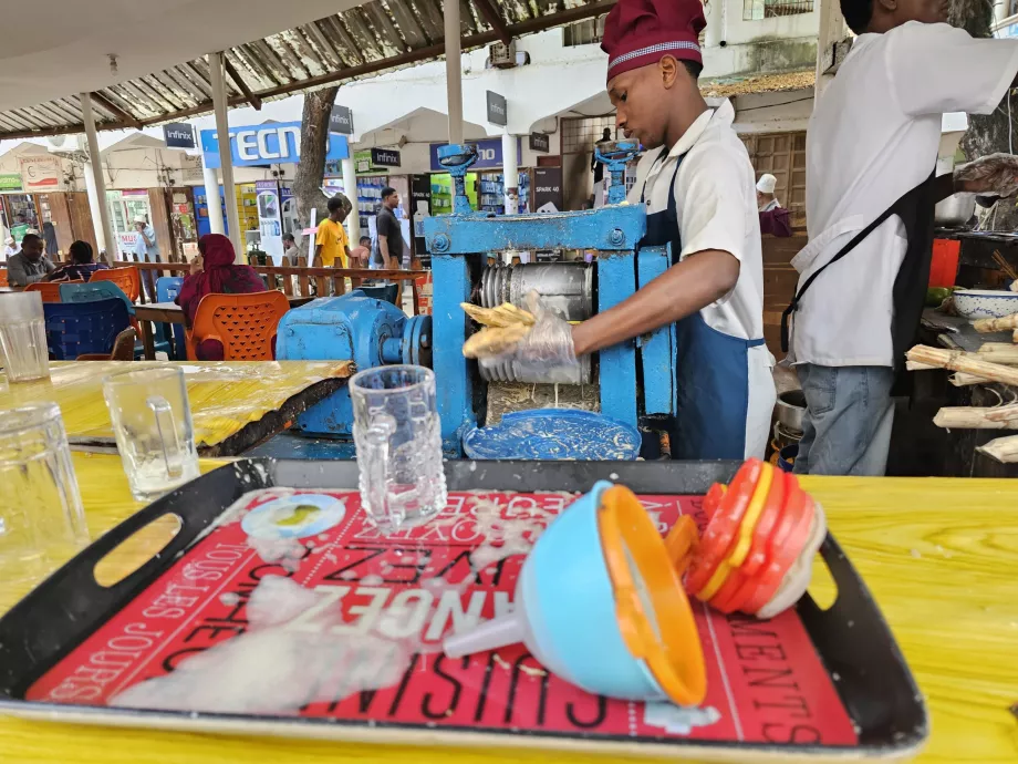 Preparazione della canna da zucchero