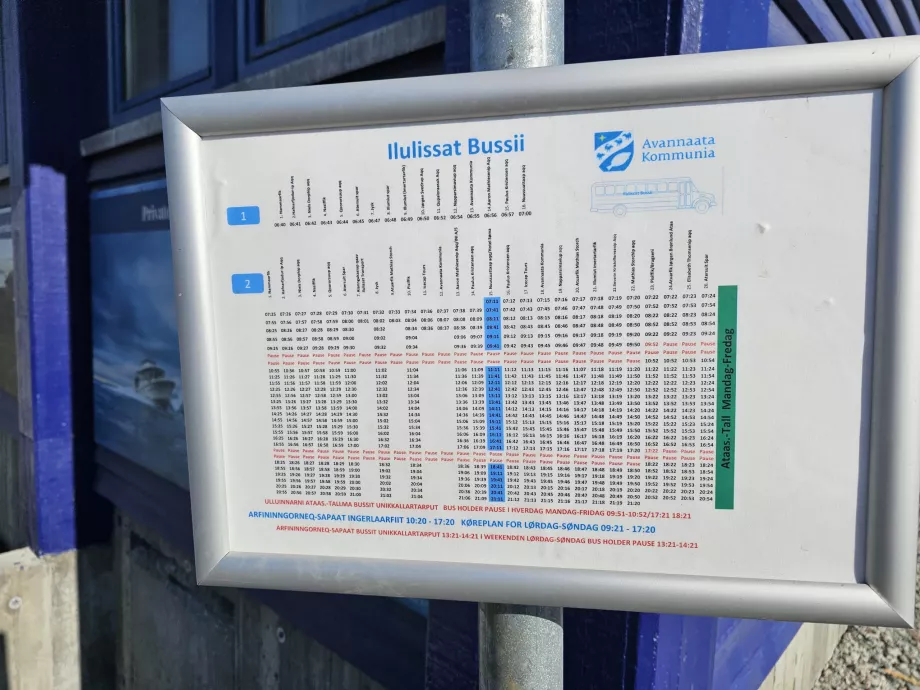 Orario degli autobus