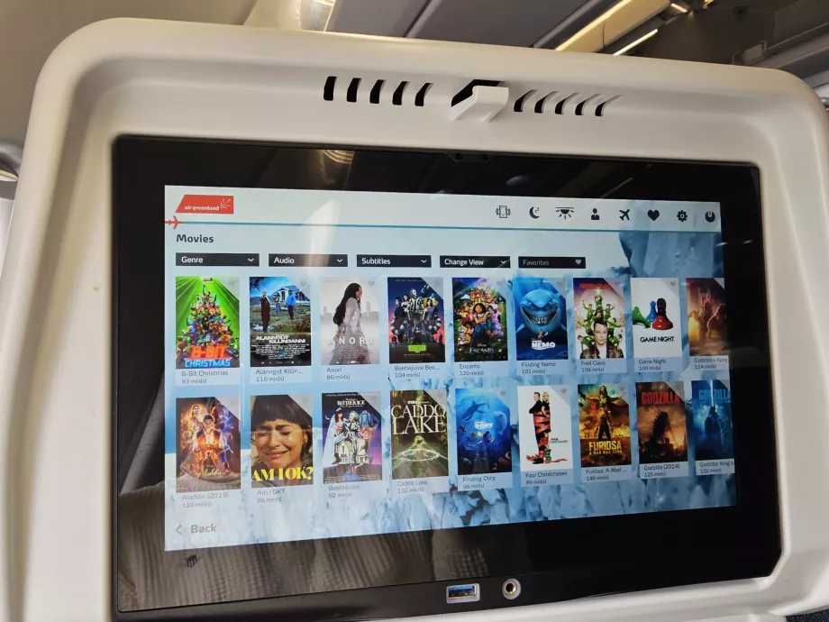 IFE, offerta di film
