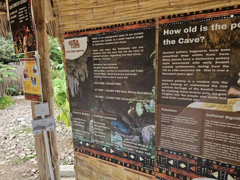 Grotta di Kuza, listino prezzi