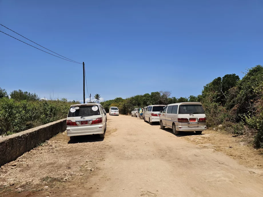 Parcheggio della spiaggia di Mtende