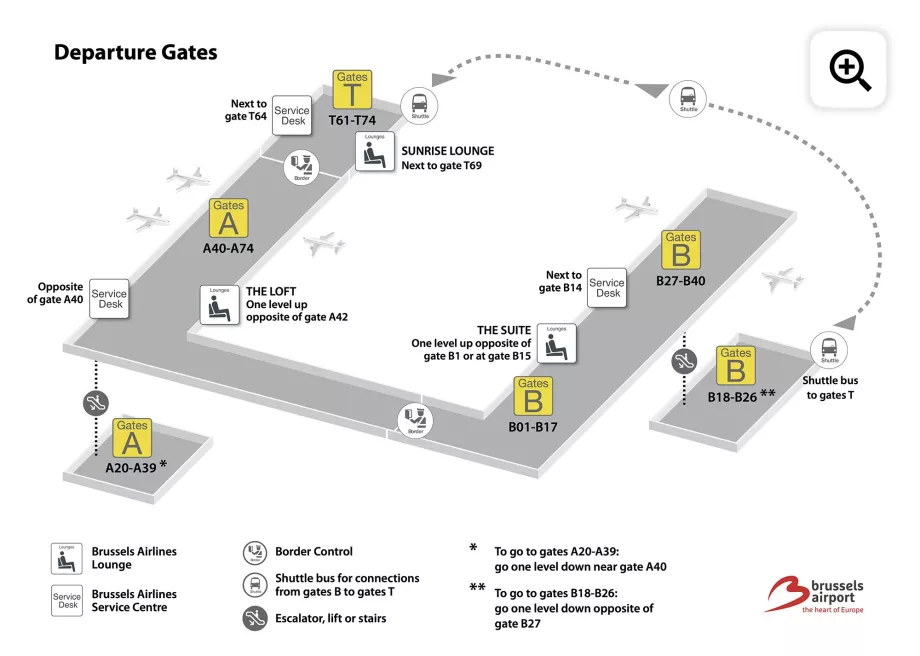 Trasferimento all'aeroporto di Bruxelles