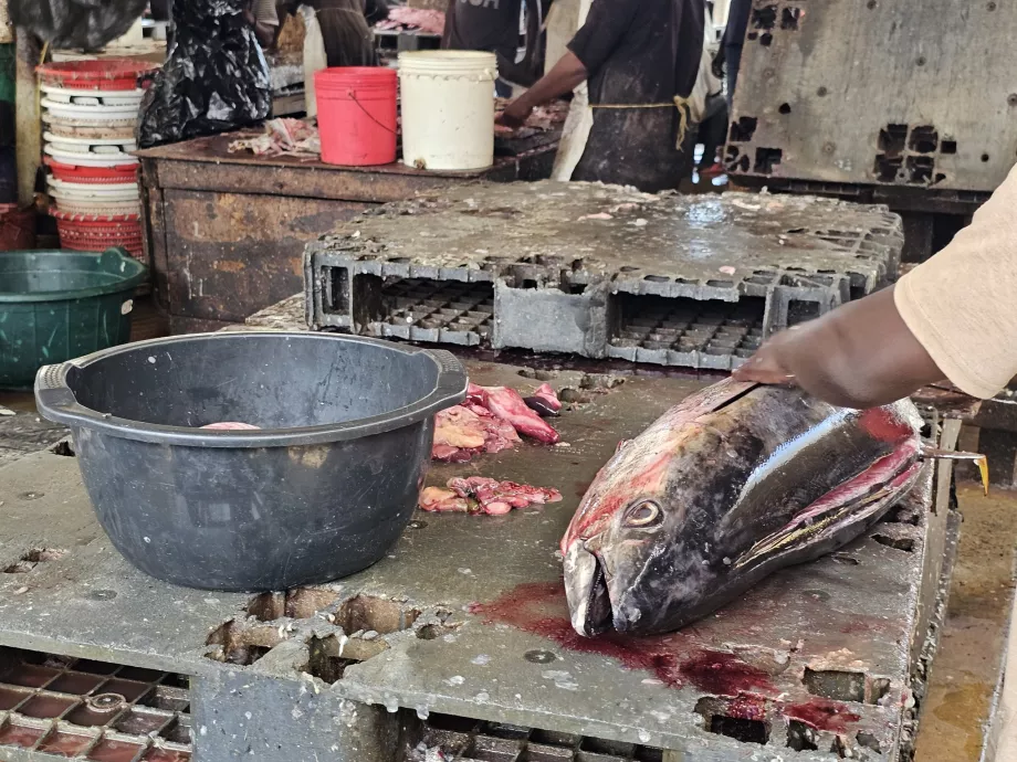 Mercato del pesce del traghetto