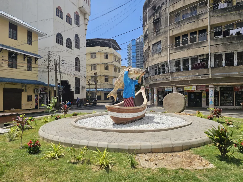 Statua di un pescatore