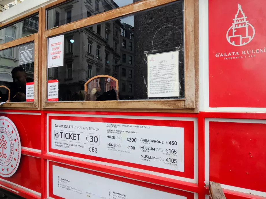 Torre di Galata, prezzi d'ingresso