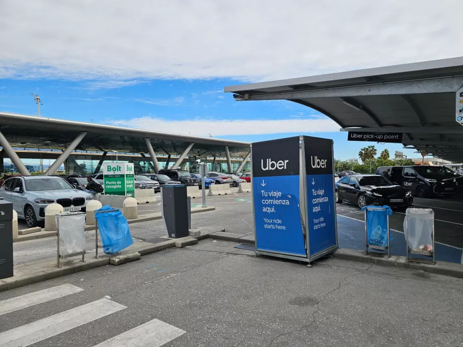 Punti di prelievo Uber e Bolt