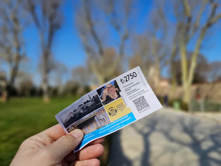 Biglietto per il Palazzo Topkapi