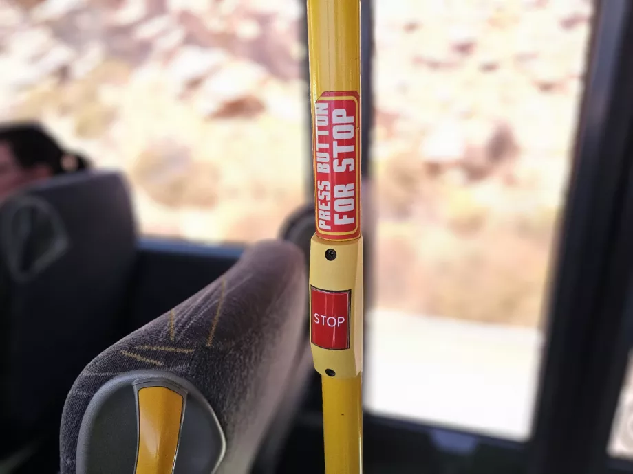 Pulsante di arresto sugli autobus KTEL