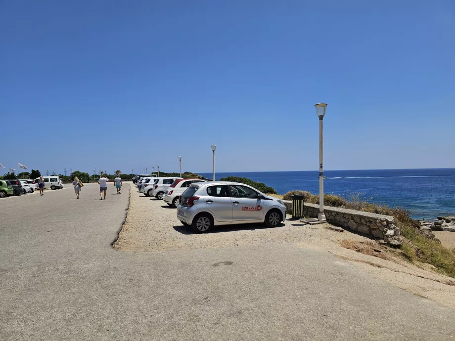 Parcheggio alle sorgenti di Kallithea