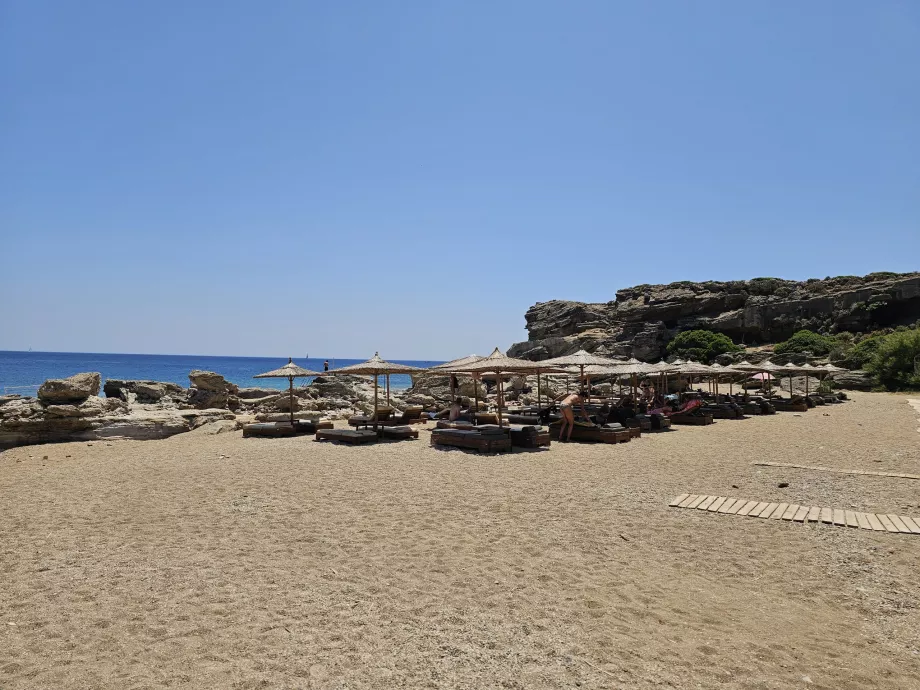 Spiaggia vicino alle sorgenti di Kallithea