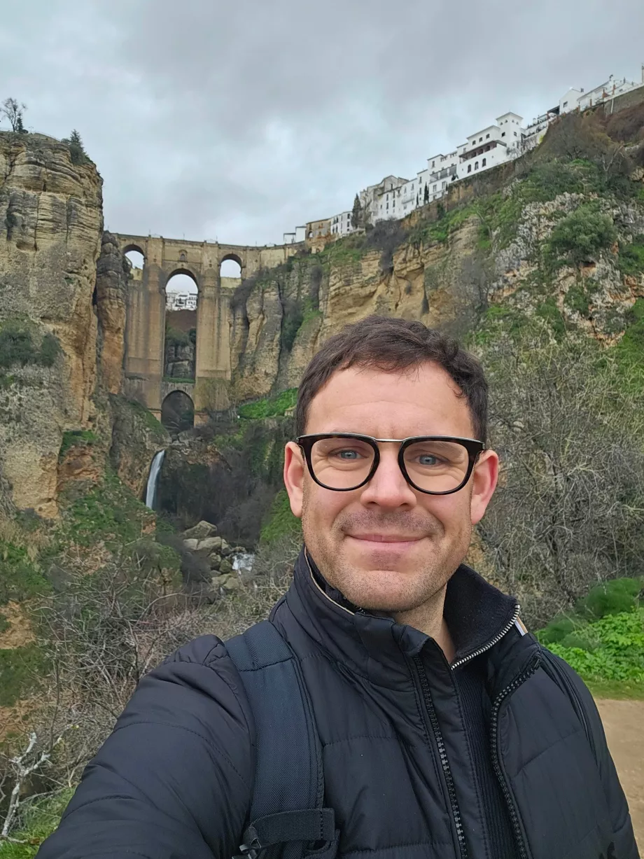 Io al belvedere del Mirador Puente Nuevo