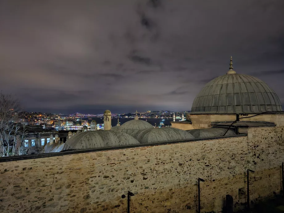 Moschea di Solimano, vista su Istanbul