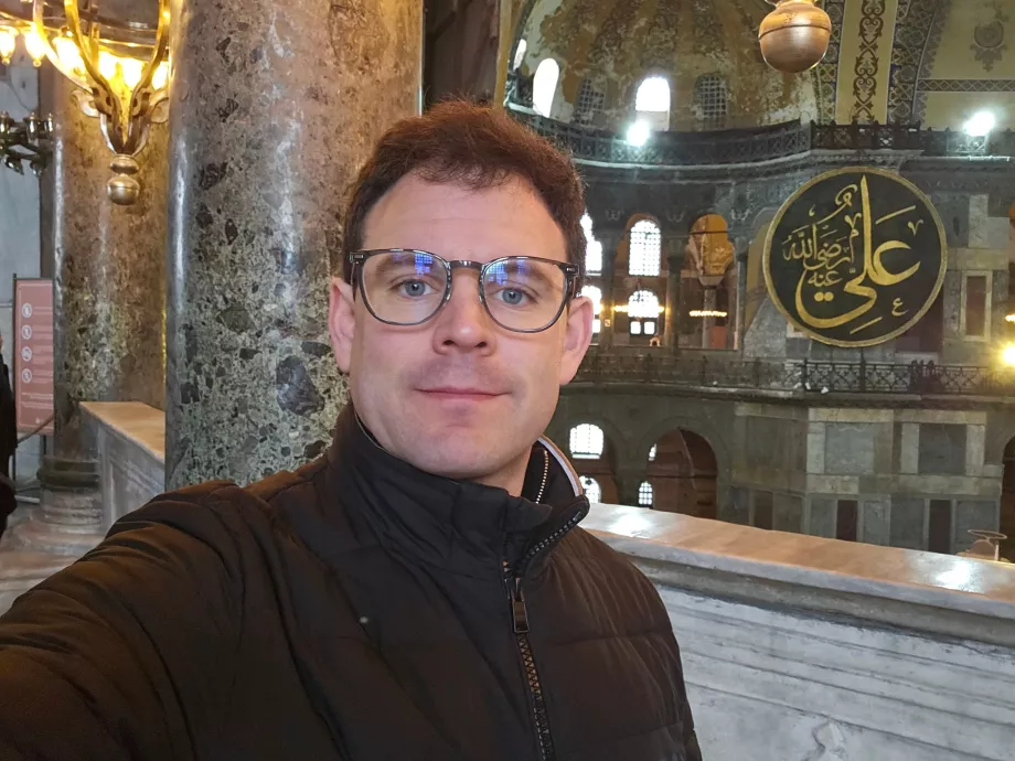 Io nella Moschea di Santa Sofia