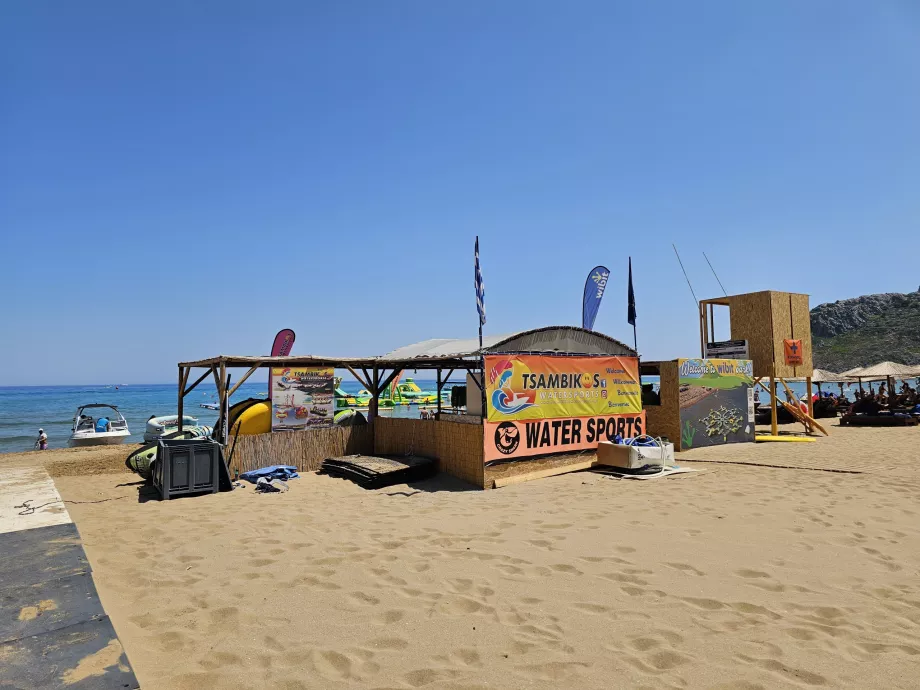 Sport acquatici, spiaggia di Tsambika
